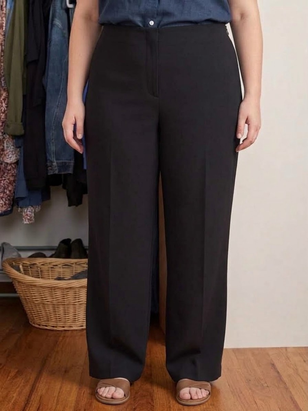 NWT Talbots Woman Black Side-Zip Dress Pants / Trousers - Size 20W